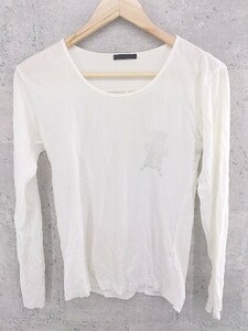 ◇ Iroquois イロコイ 長袖 Tシャツ カットソー 1 アイボリー グレー メンズ