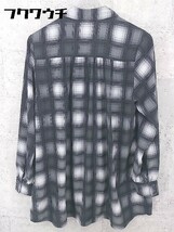 ◇ ◎ VICKY ビッキー チェック 長袖 シャツ ブラウス サイズ2 ブラック グレー系 メンズ_画像3
