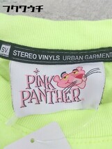 ◇ STEREO VINYLS × ピンクパンサー ステレオビニールズ Tシャツ カットソー ロンT サイズL ネオングリーン系 メンズ_画像6