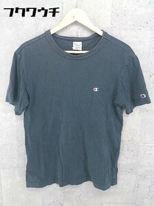 ◇ Champion チャンピオン 半袖 Tシャツ カットソー サイズL ブラック メンズ