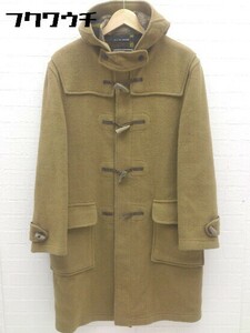 # * beautiful goods * GLOVERALLg Rover all England made reverse side check duffle coat size EUR48 Brown men's 