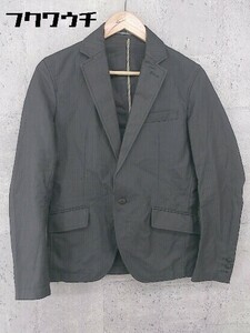 * MK MICHEL KLEIN HOMMElinen. Shadow stripe long sleeve tailored jacket size 46 gray men's 