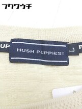 ◇ Hush Puppies ハッシュパピー チェック 半袖 Tシャツ カットソー L ライトベージュ系 # 1002800196975_画像4
