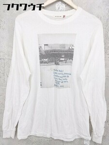 ◇ GOOD ROCK SPEED グッドロックスピード プリント 長袖 Tシャツ ロンＴ サイズF ホワイト メンズ