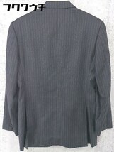 ◇ EDIFICE エディフィス ストライプ 3B シングル 長袖 テーラードジャケット サイズ48 グレー系 メンズ_画像3