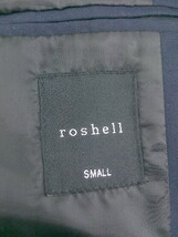 ◇ roshell　ロシェル シングル 2B 長袖 テーラード ジャケット S ネイビー メンズ_画像4