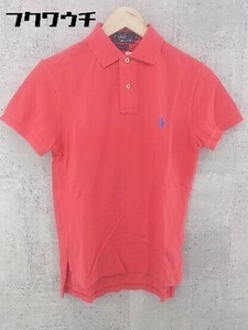 ◇ polo by ralph lauren ラルフローレン 半袖 ポロシャツ S オレンジ系 # 1002799494403