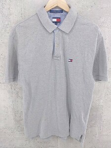 ◇ ◎ TOMMY HILFIGER トミーヒルフィガー 半袖 ポロシャツ サイズM グレー メンズ