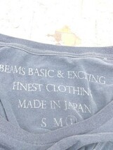 ◇ BEAMS ビームス 長袖 Tシャツ カットソー サイズL ブルー メンズ_画像4