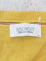 ◇ browny ブラウニー WEGO 長袖 カーディガン M イエロー メンズ_画像4