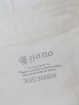 ◇ nano＆co ナノアンドコー 長袖 シャツ M ホワイト メンズ_画像4