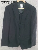 ◇ THE SUIT COMPANY スーツカンパニー シャドーストライプ テーラード ジャケット サイズ180？-4drop ブラック メンズ_画像1