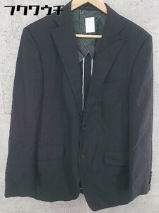 ◇ THE SUIT COMPANY スーツカンパニー シャドーストライプ テーラード ジャケット サイズ180？-4drop ブラック メンズ