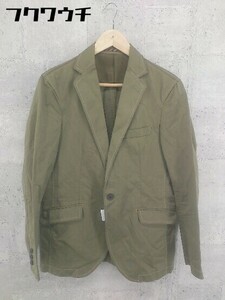 * ELLE L single 1B long sleeve jacket size 46 khaki men's 