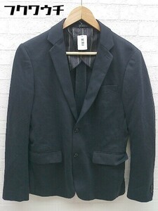 ◇ MONSIEUR NICOLE ムッシュニコル シングル 2B 長袖 テーラード ジャケット サイズ46 ネイビー系 メンズ