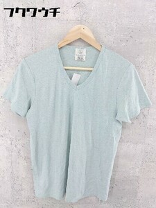 ◇ BEAUTY&YOUTH UNITED ARROWS 半袖 Vネック Tシャツ カットソー サイズM ブルー メンズ