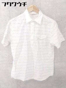 ◇ EDIFICE エディフィス 半袖 シャツ サイズ40 ホワイト メンズ