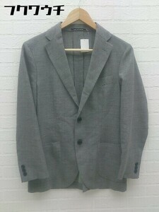 ◇ green label relaxing グリーンレーベル UNITED ARROWS シングル 2B 長袖 テーラードジャケット サイズ42 グレー メンズ