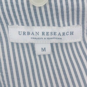 ◇ URBAN RESEARCH アーバンリサーチ ストライプ 長袖 ジャケット サイズM ホワイト ネイビー系 メンズの画像4