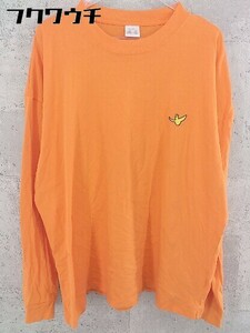 ◇ MARK GONZALES マークゴンザレス MONO-MART モノマート 別注 長袖 Tシャツ カットソー サイズL オレンジ メンズ