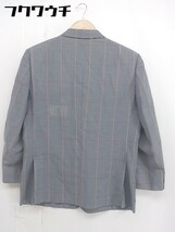 ◇ PIERRE BALMAIN ピエールバルマン チェック シングル2B 長袖 ブレザー ジャケット サイズ94 AB 4 グレー メンズ_画像3