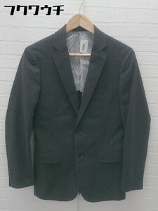 ◇ CROWDED CLOSET MEN'S BIGI ギンガムチェック 長袖 テーラード ジャケット サイズ01 ブラック グレー メンズ