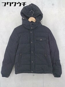 ■ ◎ green label relaxing ダウン80％ フェザー20％ ダブルジップ 長袖 ダウン ジャケット サイズS ネイビー メンズ