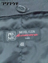 ■ ◎ MICHEL KLEIN homme フェイクファー フード ライナー付き 長袖 モッズ コート サイズ48 ブラック メンズ_画像4