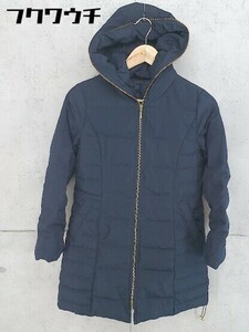 # crystal sylph crystal silk down 70% feather 30% long sleeve down jacket coat size XS navy men's 