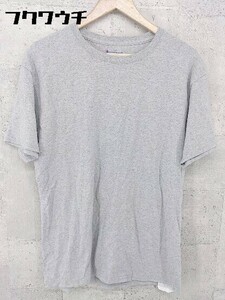 ◇ Champion チャンピオン 無地 半袖 Tシャツ カットソー サイズM グレー メンズ