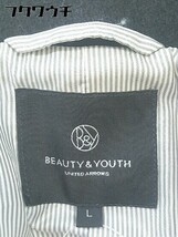 ■ BEAUTY & YOUTH UNITED ARROWS ウール Pコート サイズL ブラック メンズ_画像4