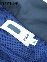 ◇ FILA フィラ 長袖 ジップアップ ジャケット サイズM ネイビー系 メンズ_画像4