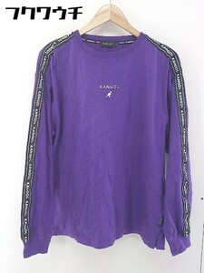 * KANGOL Kangol long sleeve T shirt cut and sewn size L purple men's 