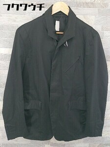 ◇ crociera クロチェーラ ストライプ 長袖 ジャケット サイズ48 ブラック メンズ