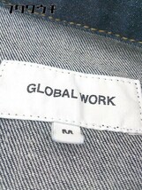 ◇ GLOBAL WORK グローバルワーク 長袖 ジャケット サイズM ブルー系 メンズ_画像4