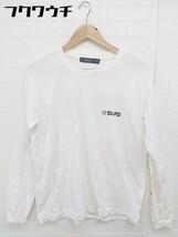 ◇ SILAS サイラス プリント 長袖 Tシャツ カットソー サイズM ホワイト メンズ_画像2