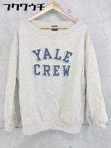 ◇ Yale University ロゴ 長袖 トレーナー サイズFREE グレー ネイビー メンズ_画像2