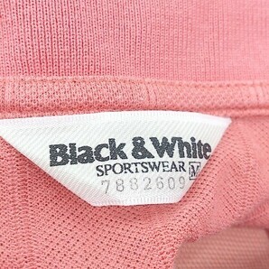 ◇ Black＆White ブラックアンドホワイト 半袖 ポロシャツ サイズM ピンク系 メンズの画像4
