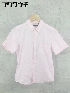 ◇ HARE ハレ ボタンダウン BD 半袖 シャツ サイズS ピンク メンズ