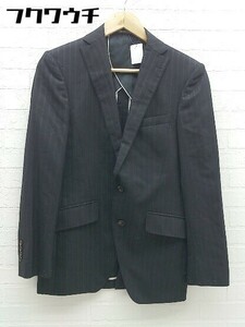 * PERSON'S FOR MEN полоса 2B одиночный имя вышивка есть длинный рукав tailored jacket размер YA-4 оттенок черного мужской 