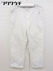 ◇ SPINASH スピナッシュ 八分丈 クロップド パンツ サイズL(83cm) ホワイト系 メンズ