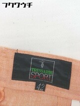 ◇ TRUSSARDI SPORT トラサルディ スポーツ リネン混 パンツ サイズ42 オレンジ系 メンズ_画像4