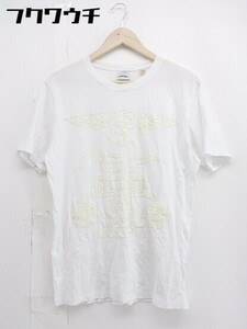 ◇ DIESEL ディーゼル プリント 半袖 Tシャツ カットソー サイズM ホワイト メンズ