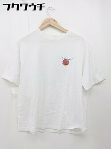 ◇ FREAK'S STORE フリークスストア 半袖 Tシャツ カットソー サイズL ホワイト メンズ