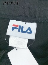 ◇ FILA フィラ ウエストリボン　ロゴ　刺繍　プリント パンツ サイズL ブラック　ブルー メンズ_画像5