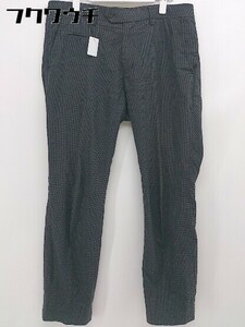 ◇ MEN'S MELROSE メンズ メルローズ チェック パンツ サイズ 4 ダークグレー ブラック メンズ