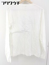 ◇ AVIREX USA アヴィレックス ロゴ 長袖 Tシャツ カットソー サイズM オフホワイト ブラック メンズ_画像3