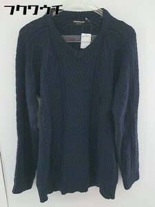 ◇ 1PIU1UGUALE3 RELAX Vネック 長袖 セーター サイズS ネイビー メンズ