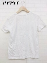 ◇ MSGM エムエスジーエム ブランドロゴ 半袖 Tシャツ カットソー サイズS ホワイト メンズ_画像3