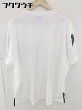 ◇ anown アノン チェック 七分袖 Tシャツ カットソー サイズM ホワイト　グレー メンズ_画像3